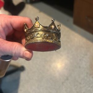 Ornate Gold and Silver Miniature Crown